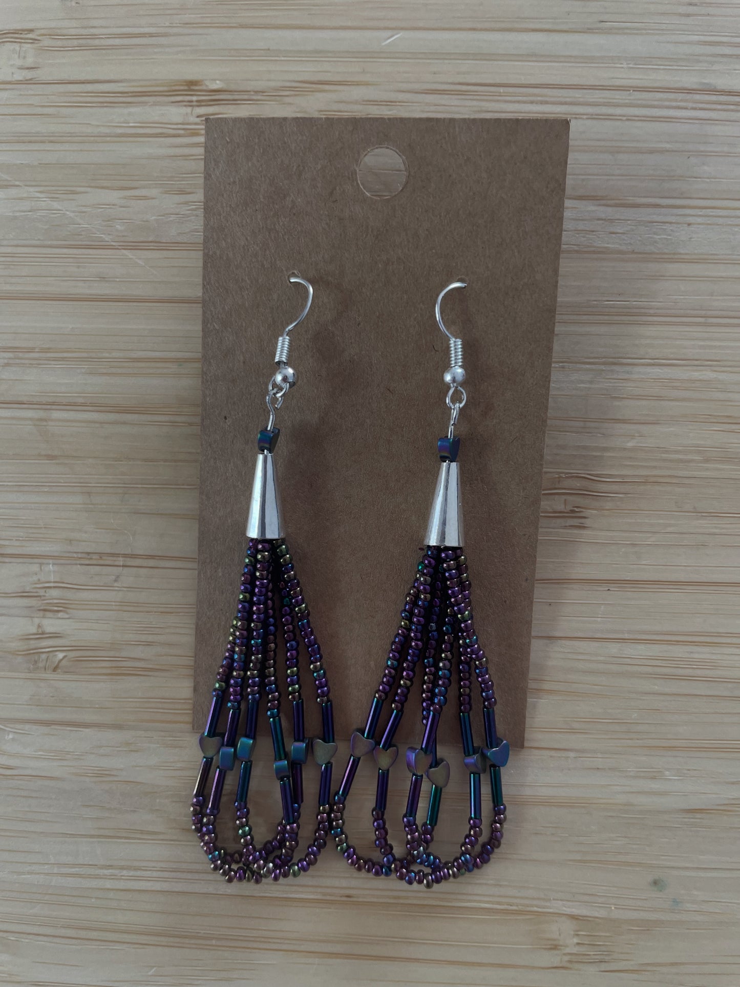 Heart Fringe Earrings