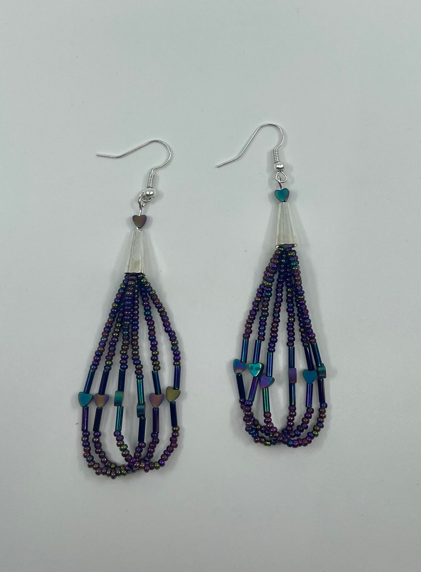 Heart Fringe Earrings