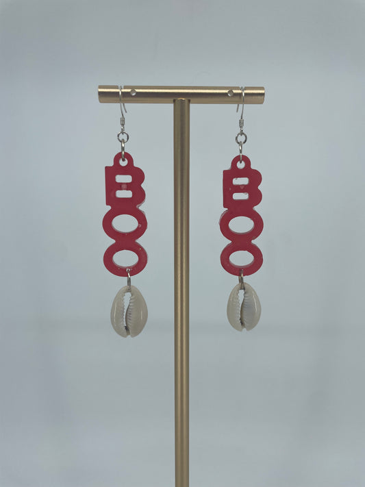 BOO Cowrie Shell Dangle Earrings