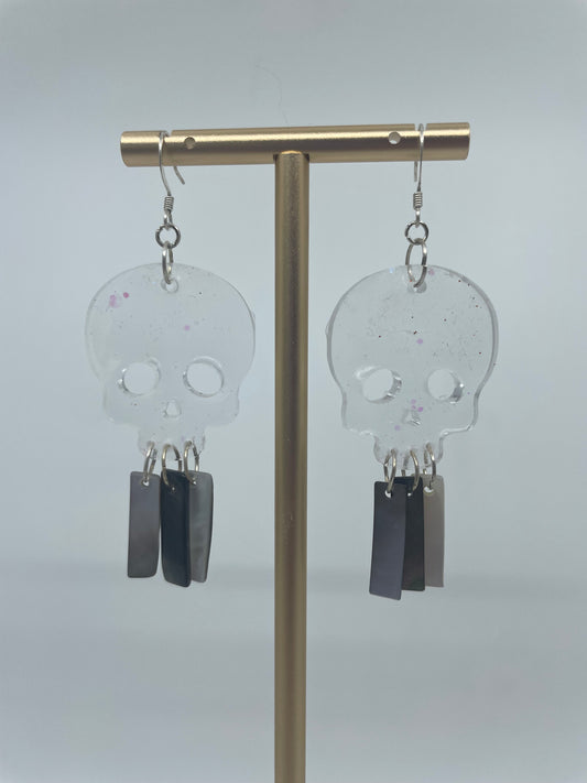 Skull and Shell Earrings